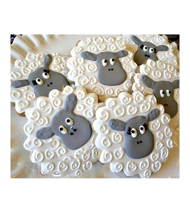 Well Groomed Sheep Cookies