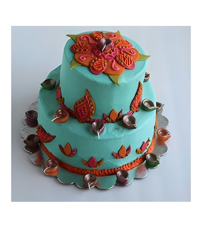 Grand Diwali Tiered Cake