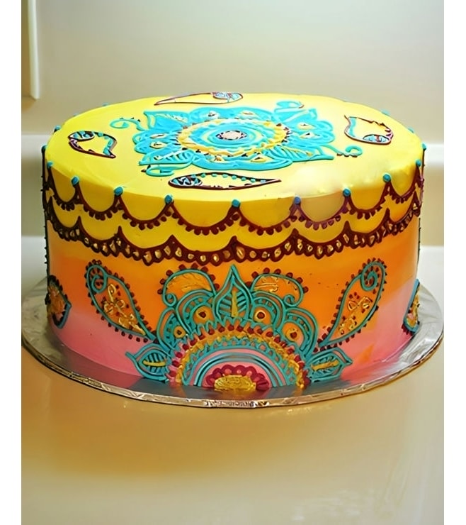 Vivid Colors Diwali Cake