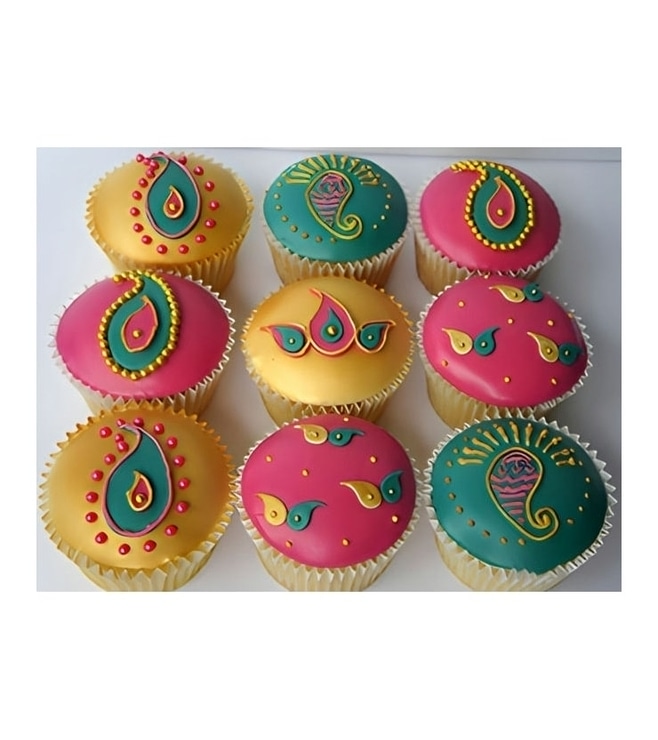 Joyful Diwali Cupcakes