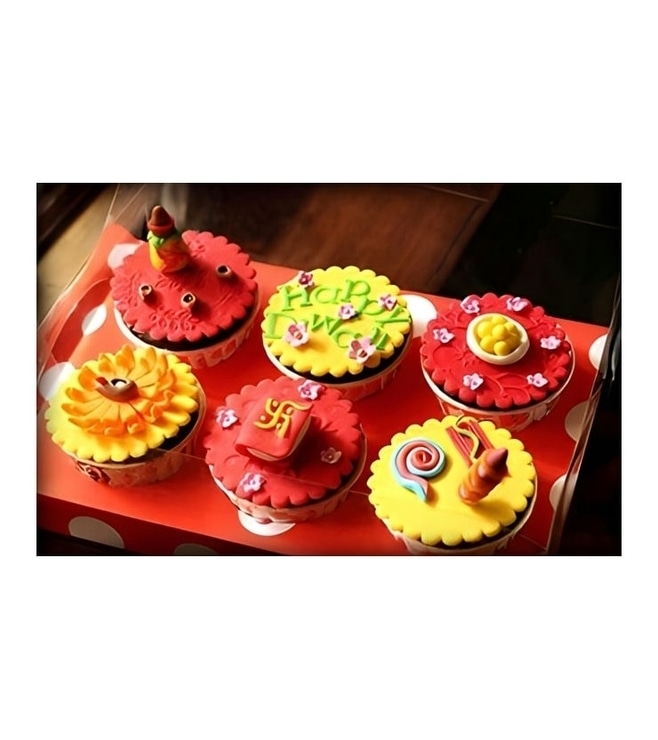 Spirit of Diwali Cupcakes