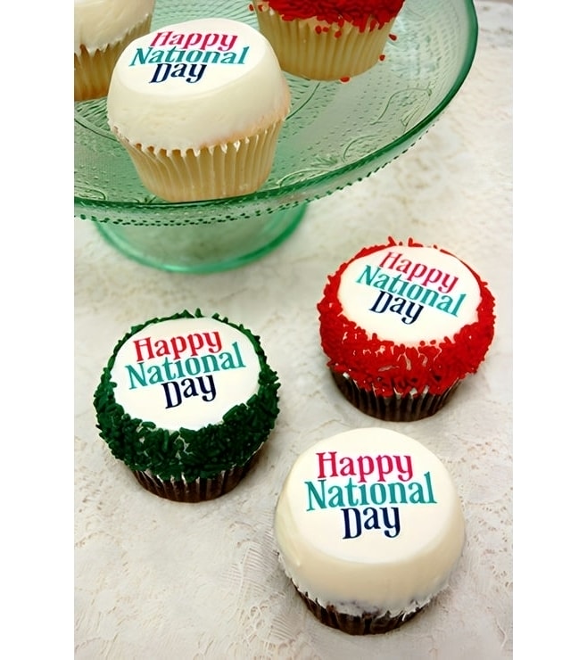 National Day Wishes Cupcakes
