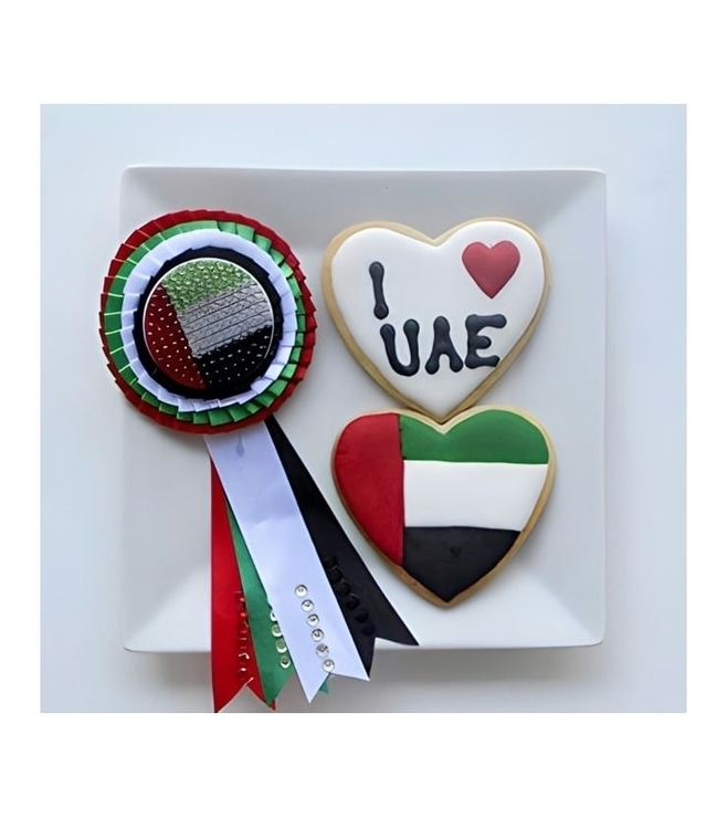 National Day Badge Cookies, UAE National Day