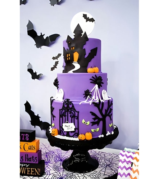 Haunted Manor Tiered Cake