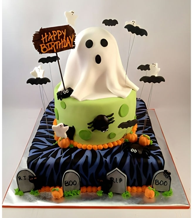 Sweet Haunting Tiered Cake