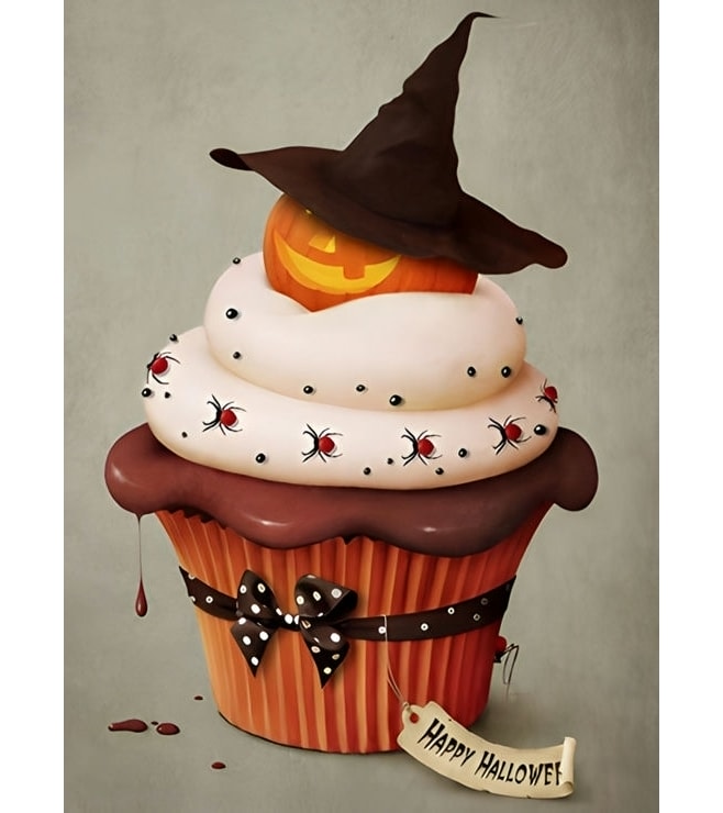Bewitching Pumpkin Cupcake Cake