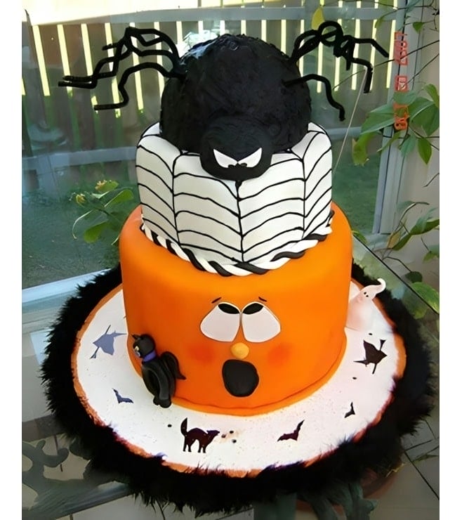 Evil Spider Surprise Cake