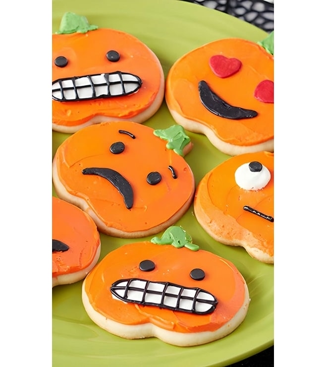 Pumpkin Emojis Cookies