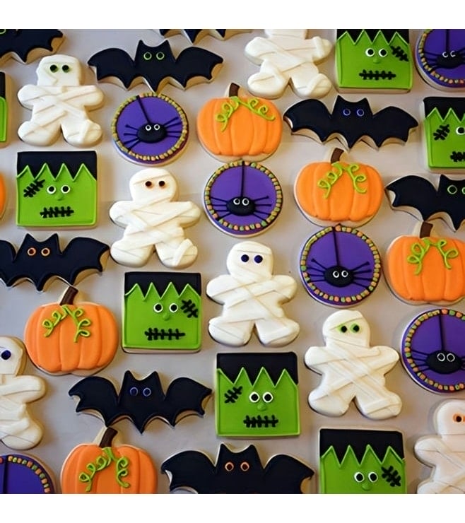 Assorted Halloween Spooks Cookies