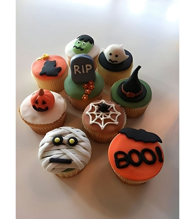 Assorted Halloween Cupcakes