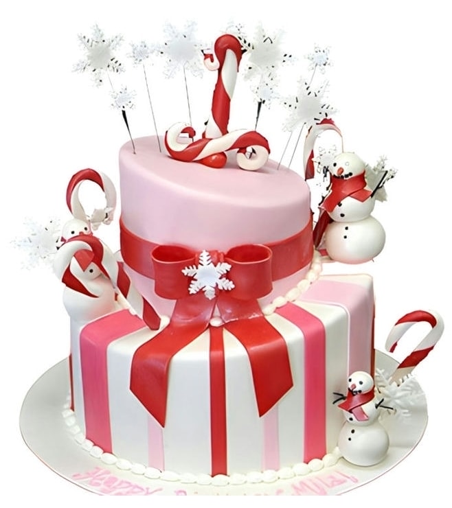 Candy Cane Party Cake