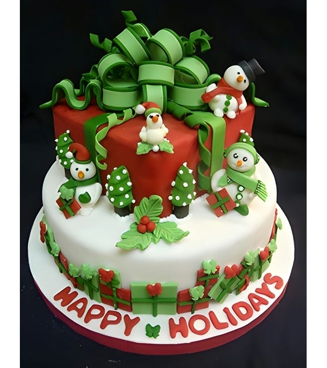Happy Gifting Christmas Cake