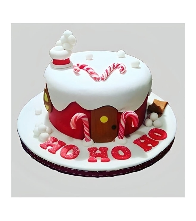 Ho Ho Ho Frosty Christmas Cake