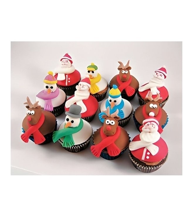Santa Is Coming - Dozen Cupcakes