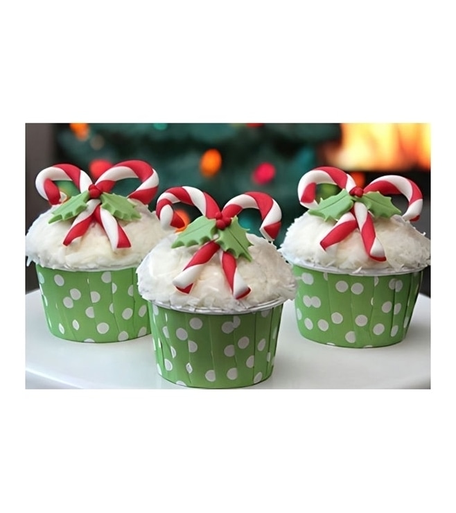 Candy Canes - Half Dozen Cupcakes