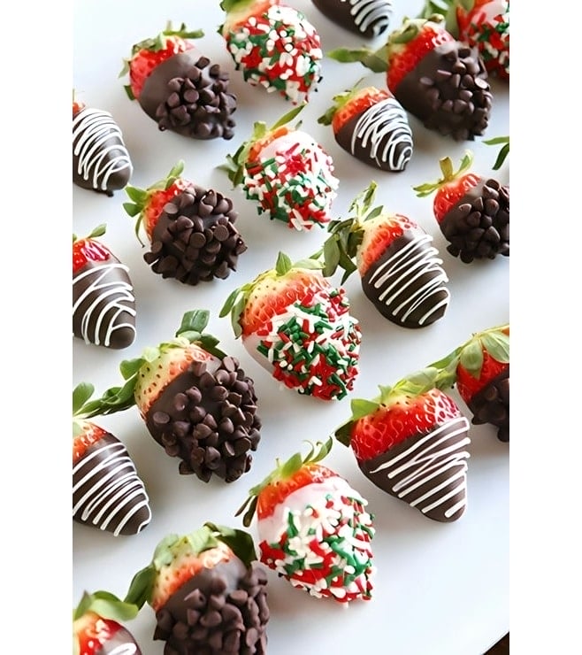 Holiday Goodies Dipped Strawberries