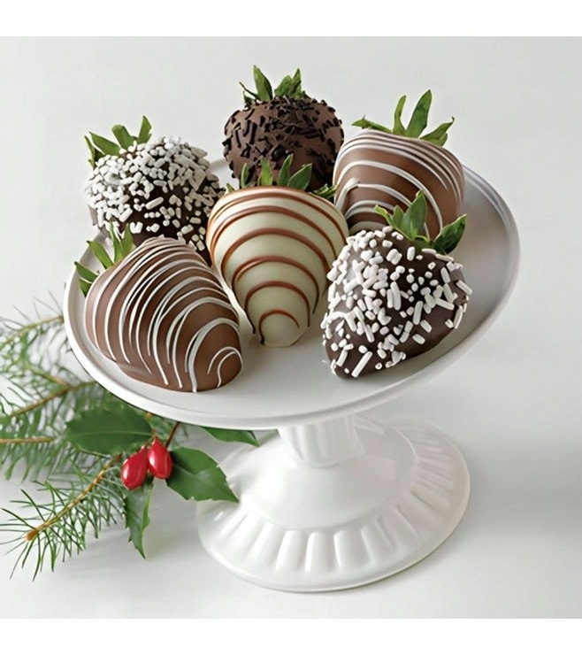 New Year Wishes Dipped Strawberries