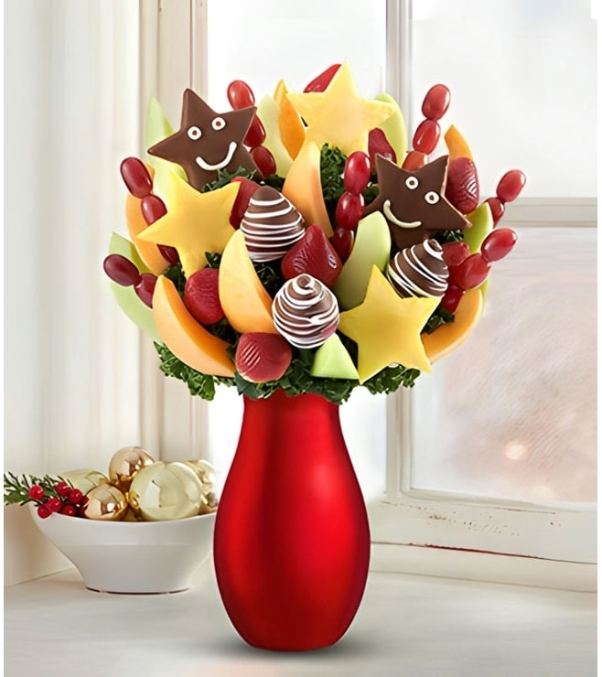 Star Bright Fruit Bouquet, Christmas Gifts