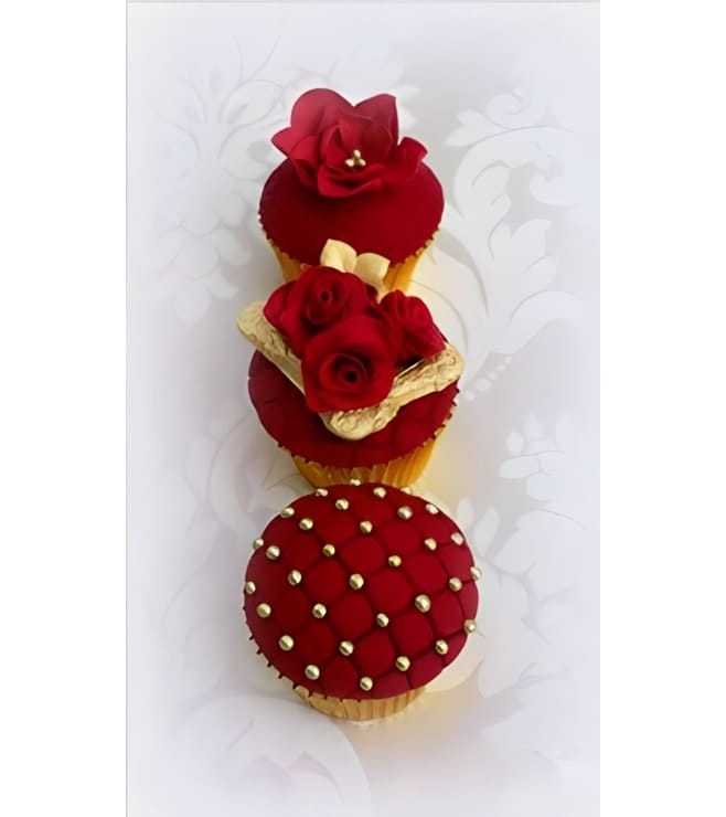 Royal Red Dozen Cupcakes