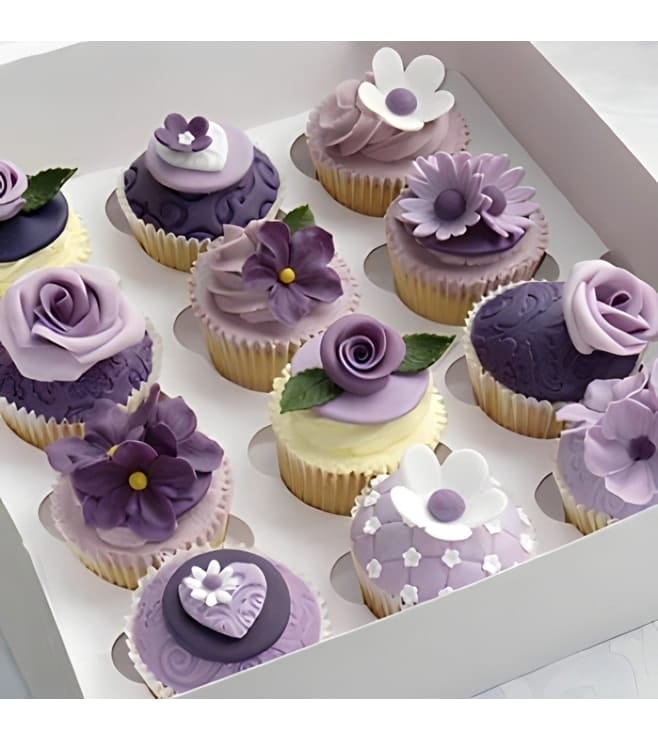 Lavender Luxury Dozen Cupcakes