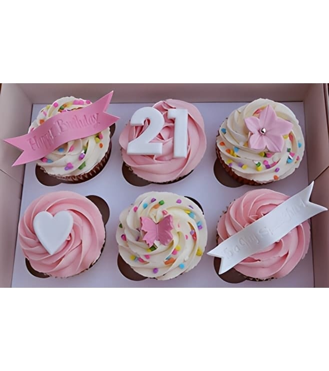 Lovable Swirls Dozen Cupcakes