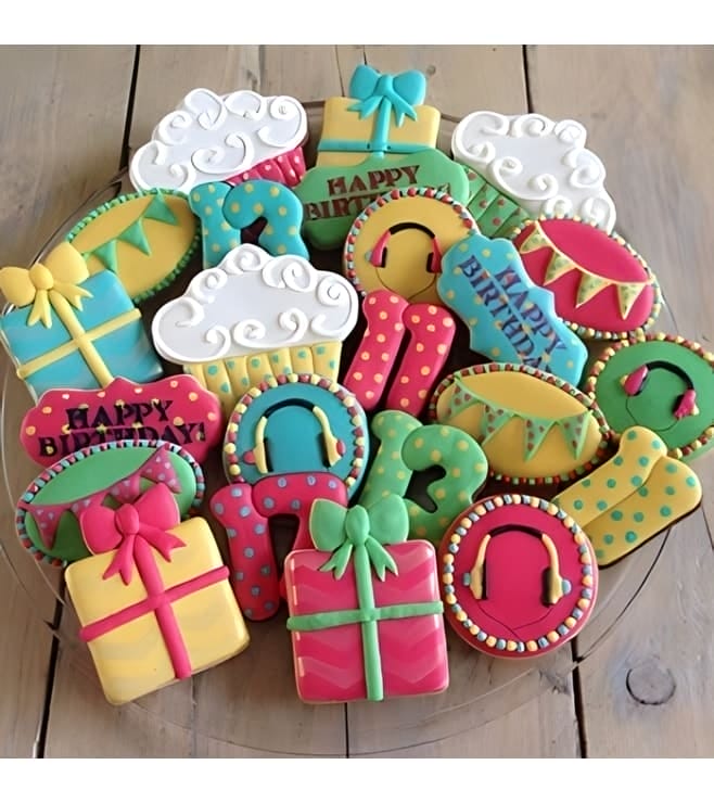 Trendy Birthday Cookies