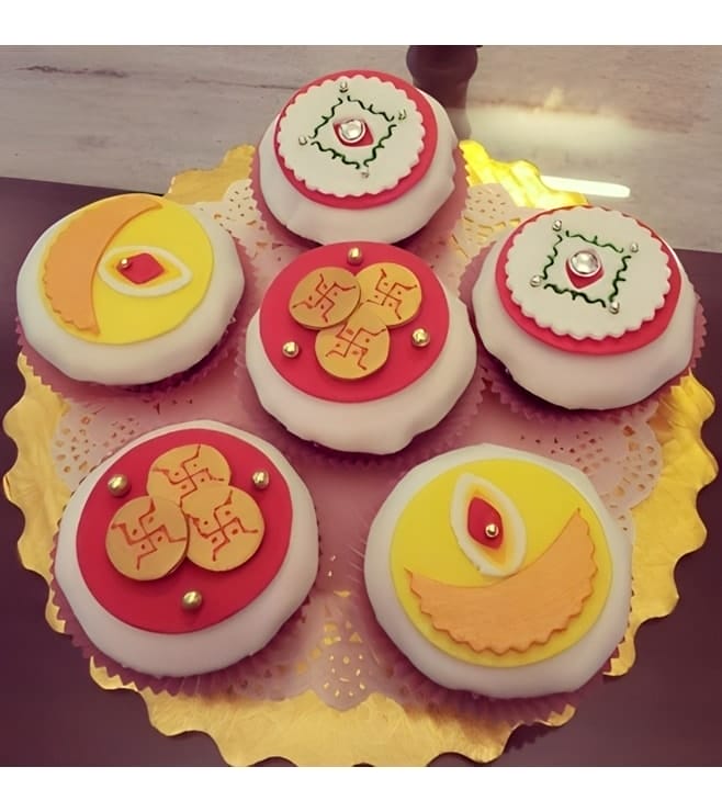 Sweet Rituals Diwali Cupcakes