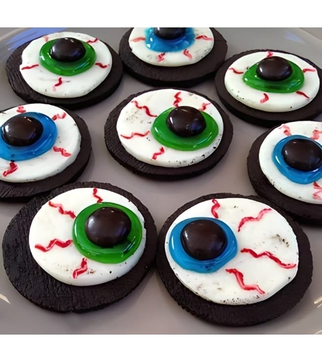 Eyeball Halloween cookies