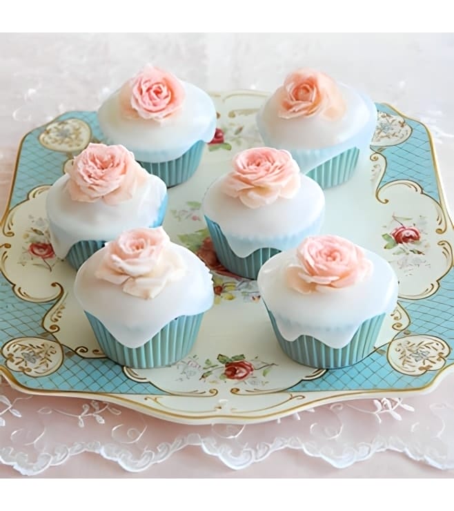 Precious Rose Cupcakes -  One Dozen
