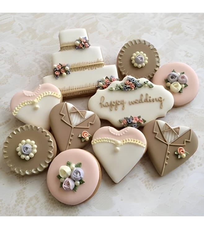 His & Hers Wedding Cookies