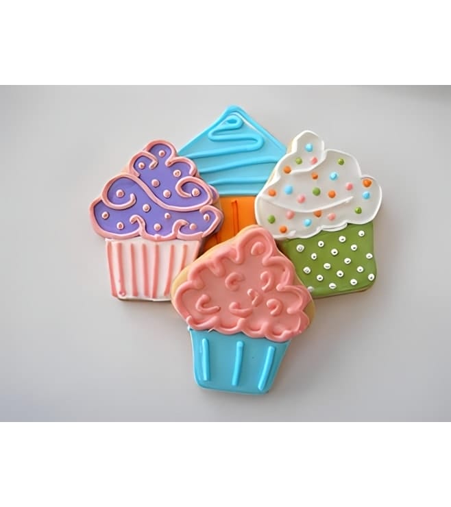 Retro Cupcake Cookies