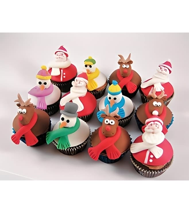 Santa Is Coming - Dozen Cupcakes