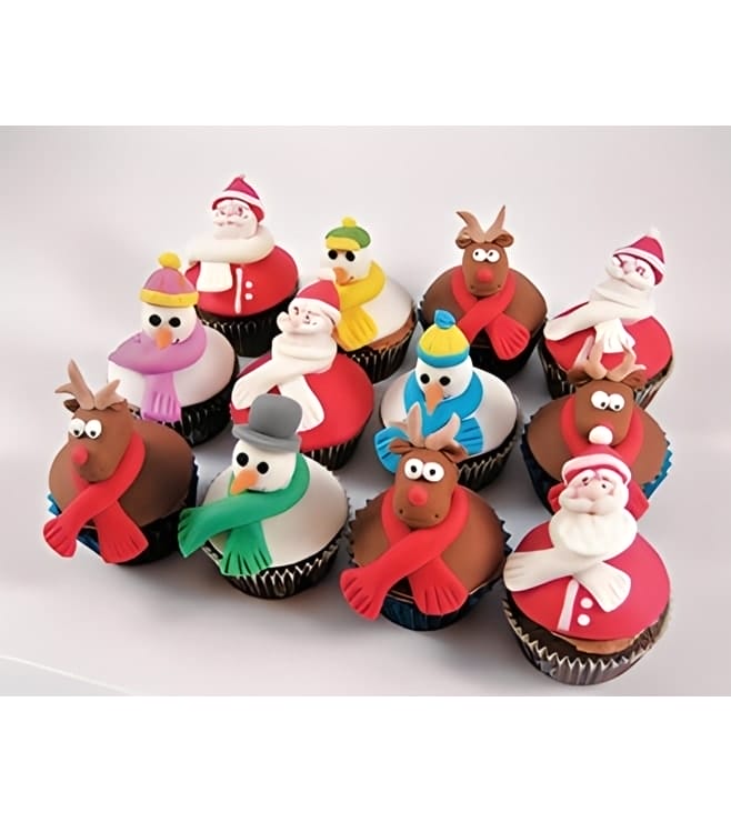 Santa Is Coming - Half Dozen Cupcakes