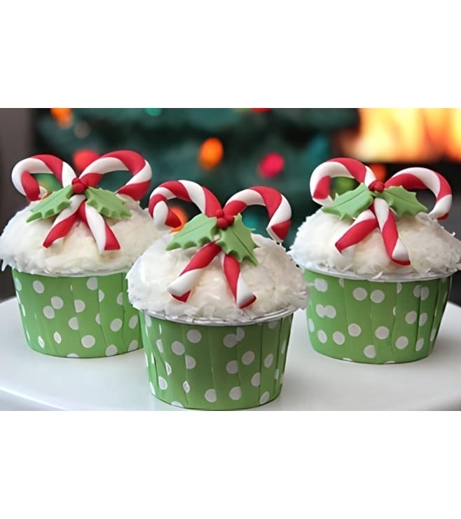 Candy Canes - Dozen Cupcakes