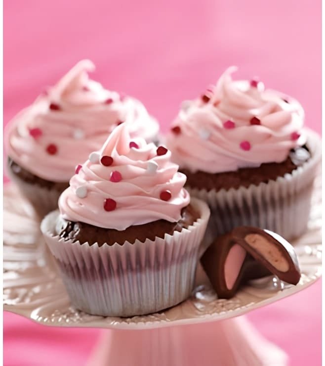 Deliciously Pink Dozen Cupcakes