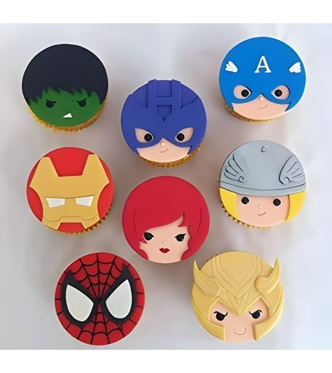 Mighty Avengers Dozen Cupcakes