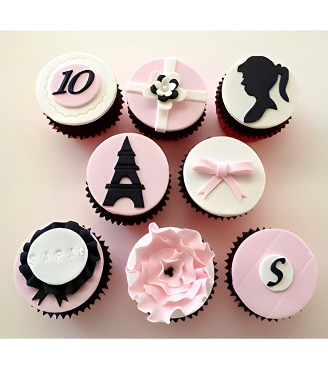 Parisian Barbie Dozen Cupcakes