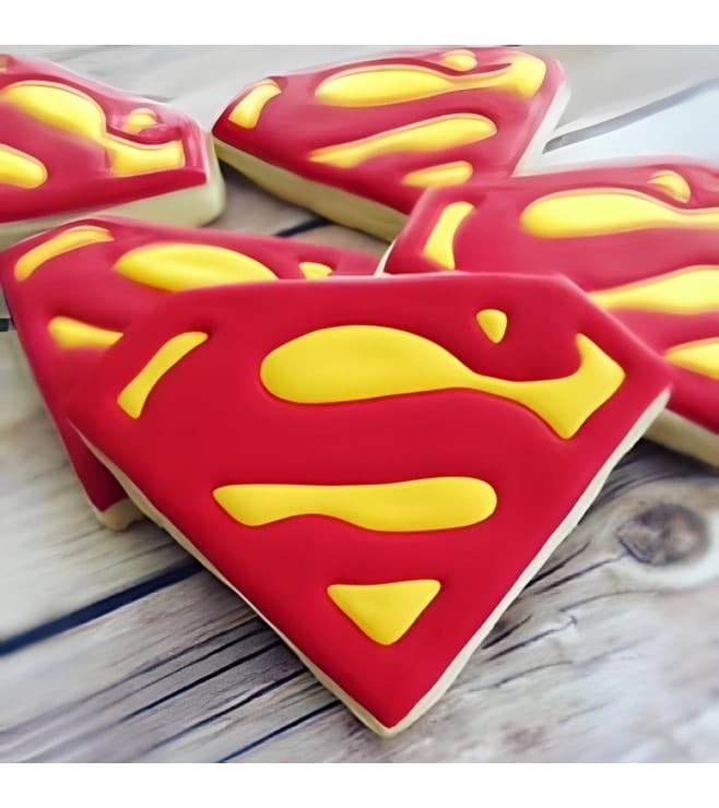 Superman Emblem Cookies
