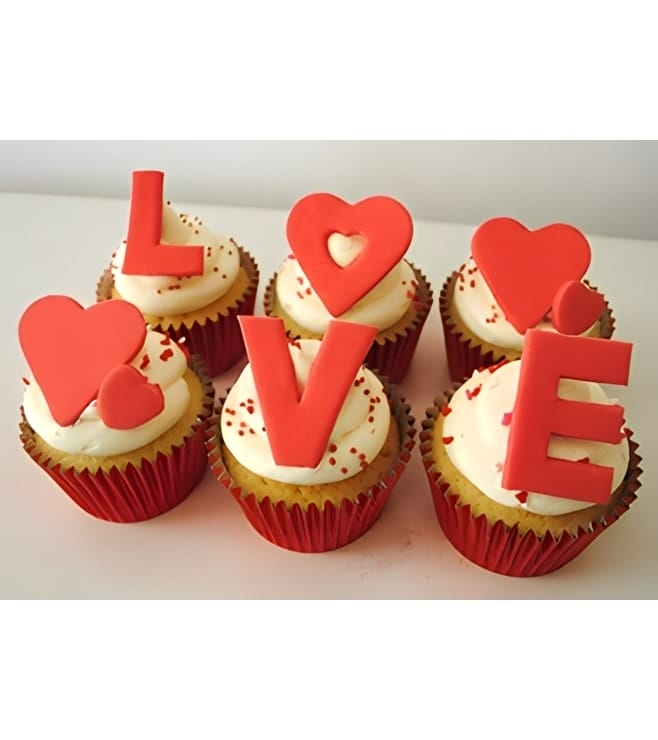 Forever Love - 6 Cupcakes