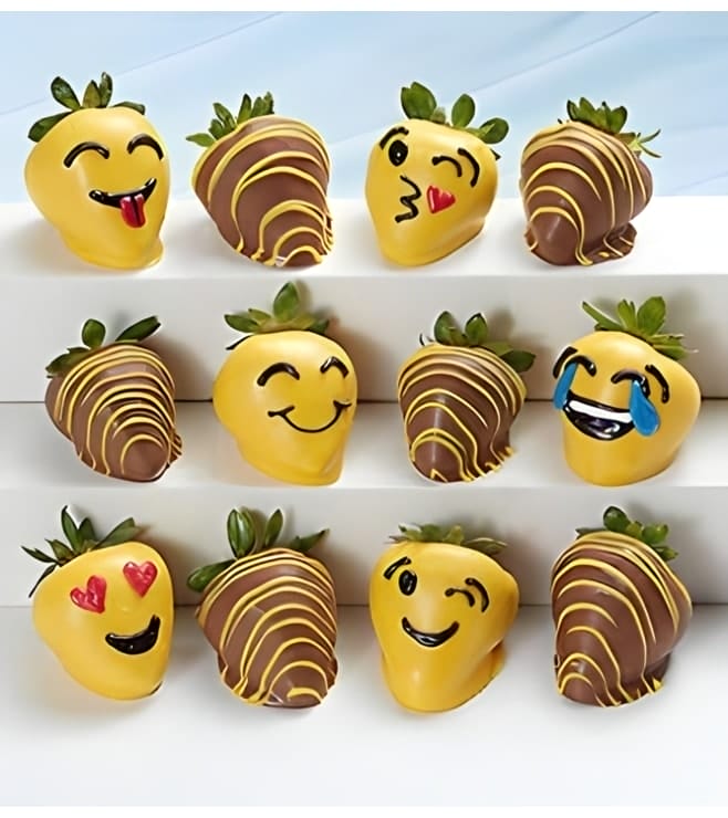 Emojis Dipped Strawberries