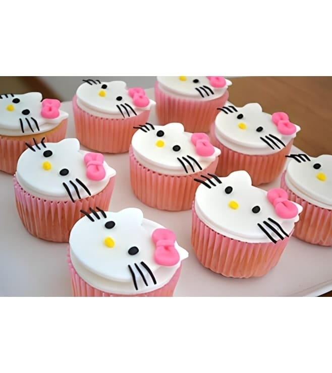 Hello Kitty Party Cupcakes