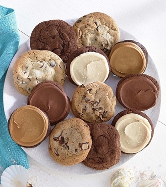 Teal Cupcake Cookies