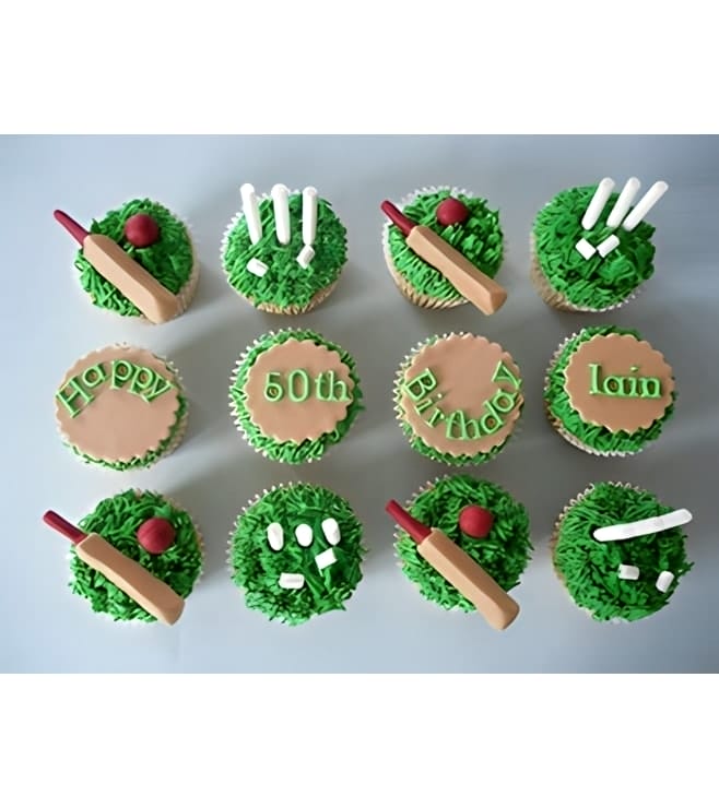 Cricketer Dozen Cupcakes