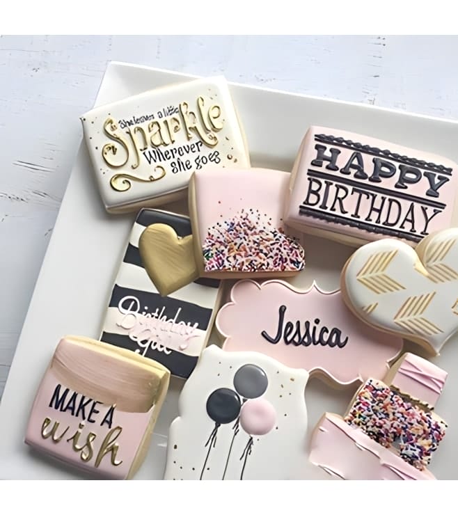 Sparkling love Birthday Cookies