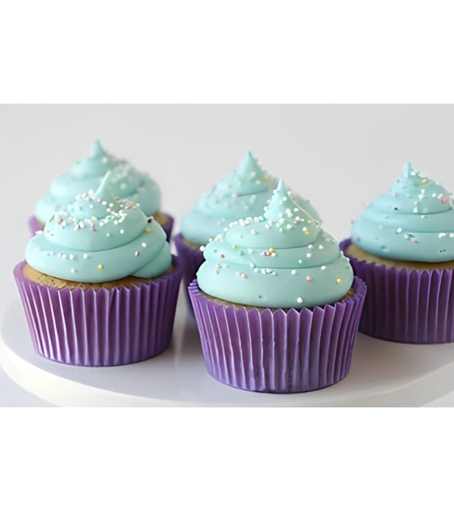 Beautiful in Blue Dozen Cupcakes