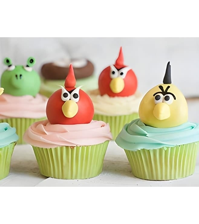 Angry Bird Friends Cupcakes