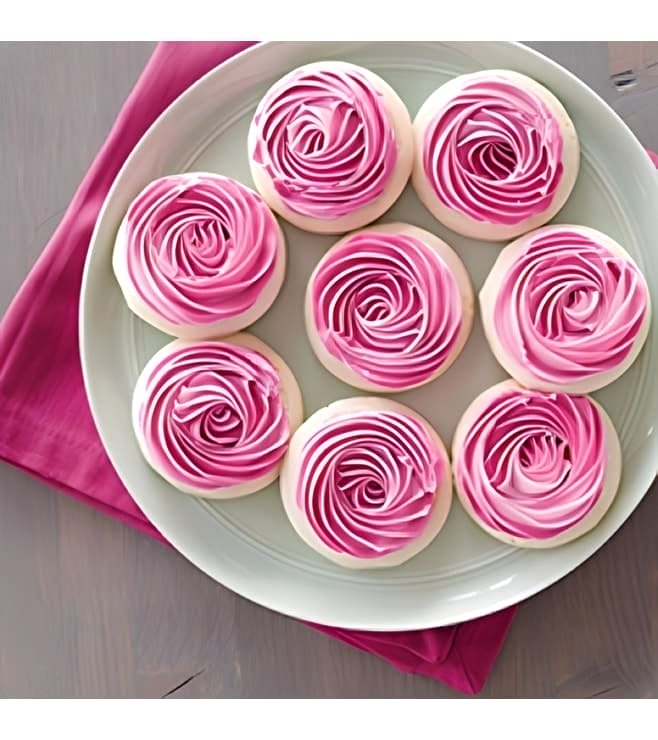 Pretty Pink Swirl Cookies
