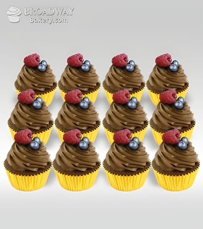 Vegan Chocolate Cupcakes - 6 Cupcakes