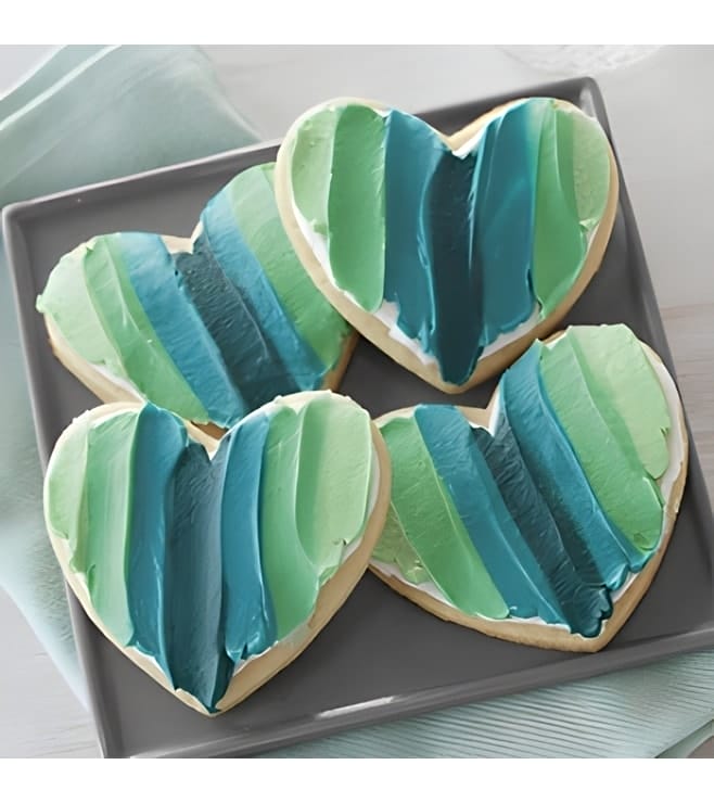 Shades of Love Heart Cookies