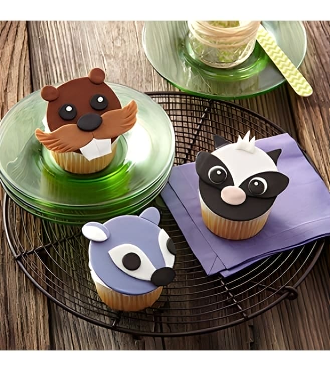 Forest Friends Cupcakes
